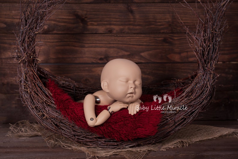 Bird Nest Newborn Prop,Newborn Basket,vintage Photo Prop Basket bowl,Nest Twig boat Newborn Photography Wood Nest Twig nest Newborn
