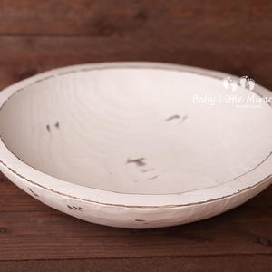 Rustic wooden bowl, wooden bowl, newborn photo prop, rustic wooden bowl, sitter photo prop, vinted bowl, kitchen bowl, big wooden brown bowl