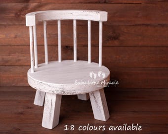 Wooden chair, wooden round chair, photo prop, smash cake session, rustic chair, vintage photo prop