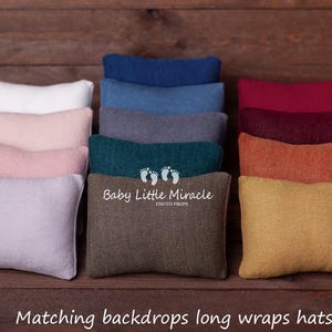SAMANTHA Nyföddkudde, Nyföddfotorekvisita, Tygkudde, Nyföddkudde, Fotorekvisita, Babyshowerpresent, Poseringskudde för nyfödd bild 1