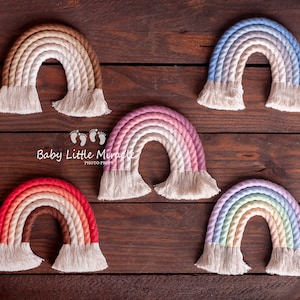 Little Rainbows, Newborn photo props, Photo prop, Handmade rainbows, Needle rainbows, Newborn Photography,Baby photography props,Baby shower