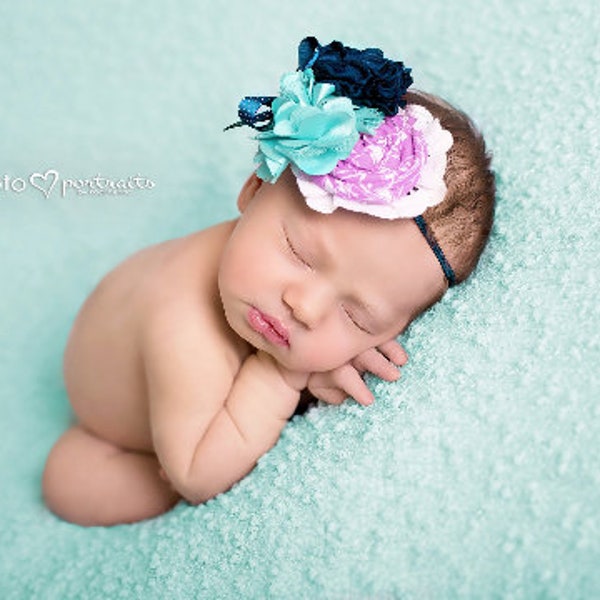 KATE Posing Fabric, Blue backdrop cover, Newborn Backdrop, Photography, Newborn Photo prop, Popcorn Fabric, Beanbag cover