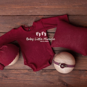 JOY collection newborn outfit, Christmas set, newborn Christmas set, newborn photo prop, newborn red body, newborn prop, photo prop, vintage
