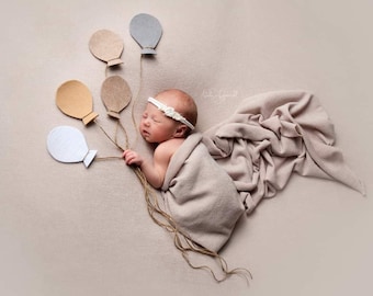 Tessuto per posa SAMANTHA beige chiaro, sfondo, copertina per neonato, fascia per neonato, sfondo in tessuto, copertina per pouf, fodera per pouf, baby shower
