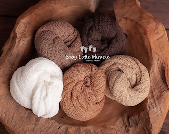 Newborn knitted wrap, newborn wrap, newborn photo prop wrap, baby wrap, stretchy baby wrap, photo prop, brown newborn wrap, rayon wrap