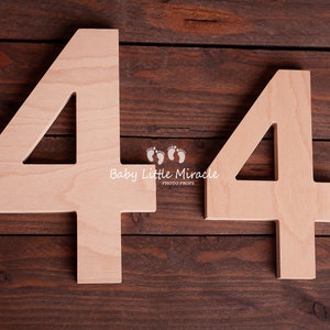 Wooden digits, number 4, wooden number 4, photo prop for 4 birthday, smash cake, birthday photo prop, photo prop,baby photo prop,wooden five