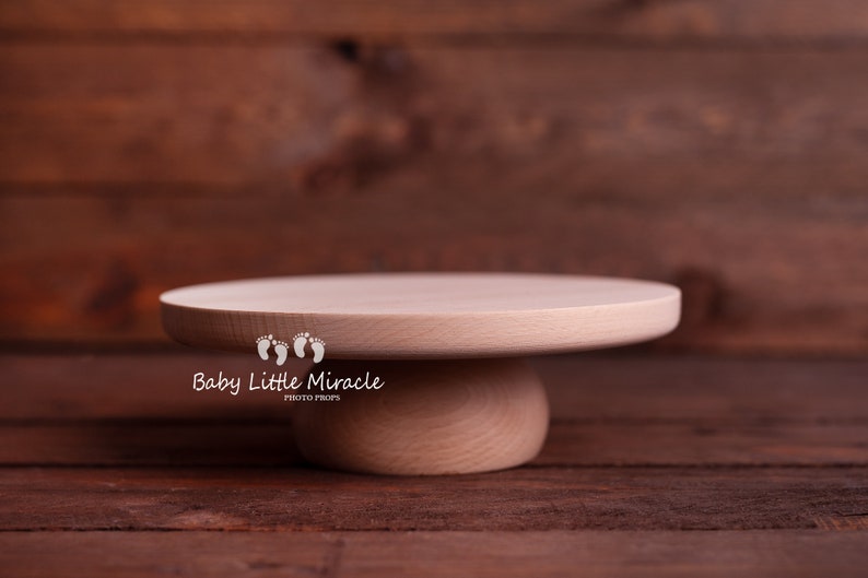 Wooden cake stand, Smash cake stand, First Birthday, Mini cake stand, Cupcake, 8 cake stand, 1st Birthday, Photo prop, Pedestal cake stand zdjęcie 3