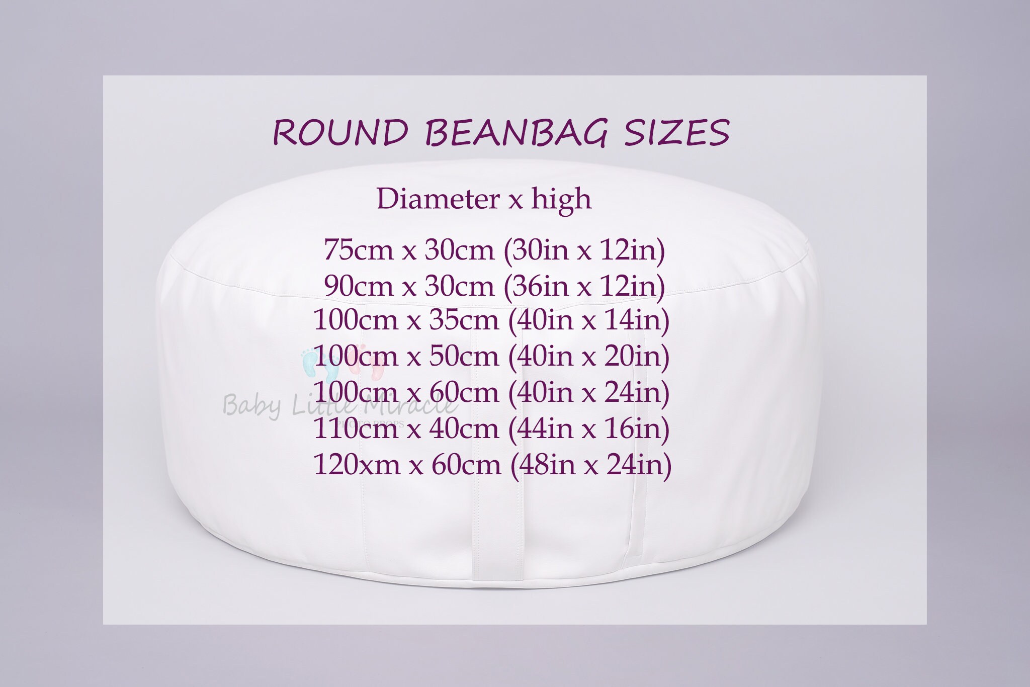 Foto-Sitzsack Für Neugeborene 101,6 Cm - Professionelles Poserkissen Für Babyfotos