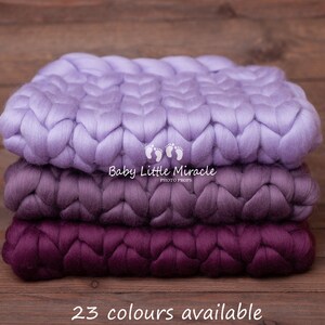 Exclusive quality chunky wool blanket, lilac blanket, photo prop, baby photography, newborn photo prop,newborn props,newborn blanket