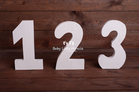 Wooden ONE, Photo Prop for First Birthday, Number One, Smash Cake