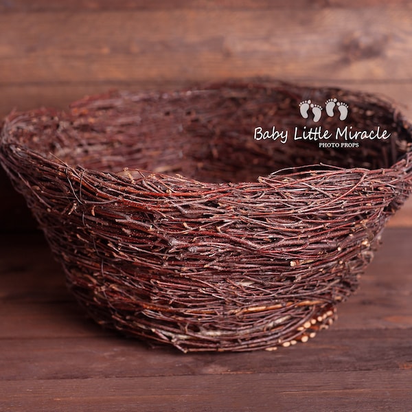 Twig nest, Wood Nest, Owl Nest, Bird Nest, Newborn Photography, Photo Prop, Newborn bowl, Newborn Nest, Newborn Prop, Photography, Twig bowl