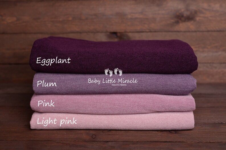 SAMANTHA Plum Posing Fabric, Plum Backdrop, Newborn Cover, Fabric
