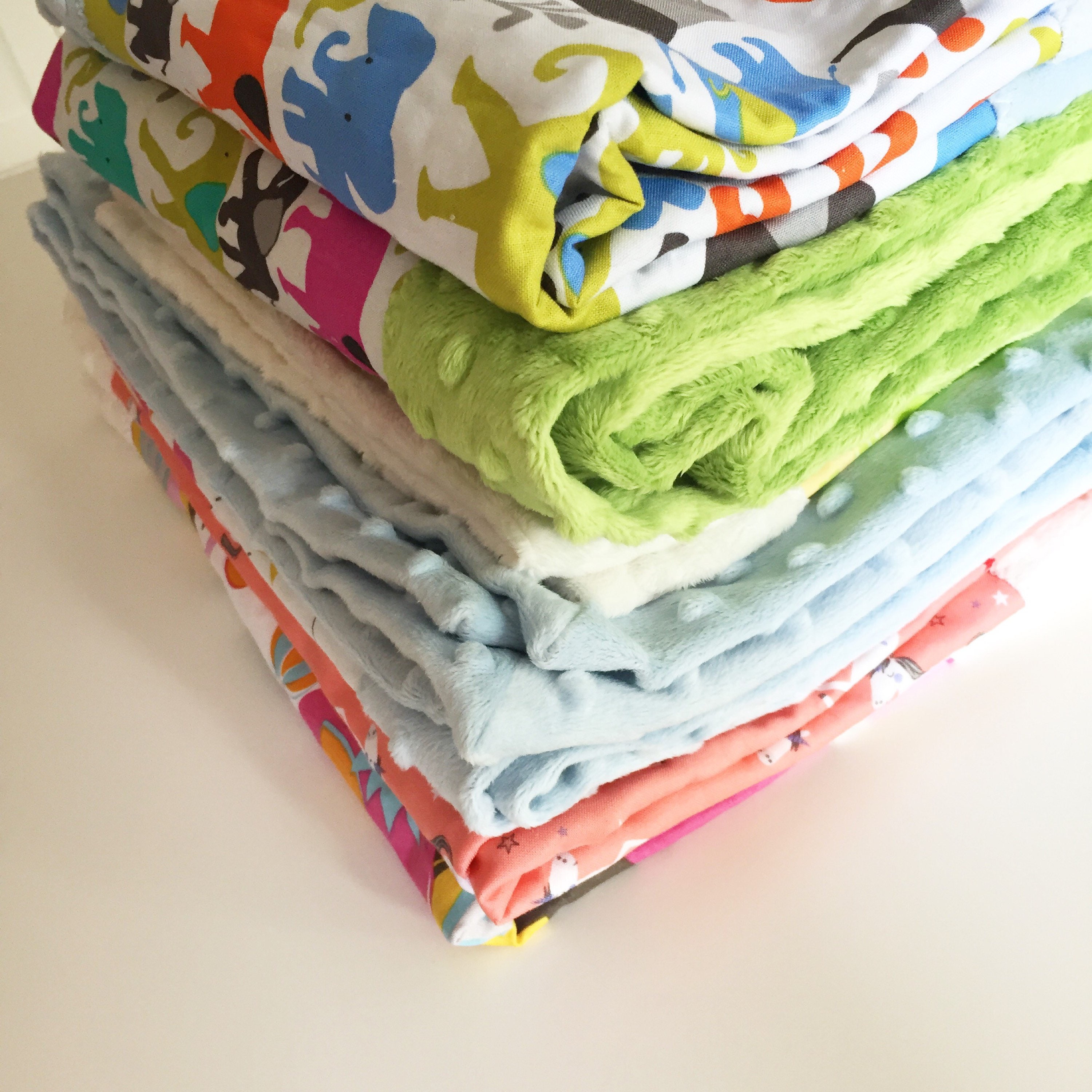 CUSTOM Handmade Cotton Baby Blanket with Super Soft Plush Etsy