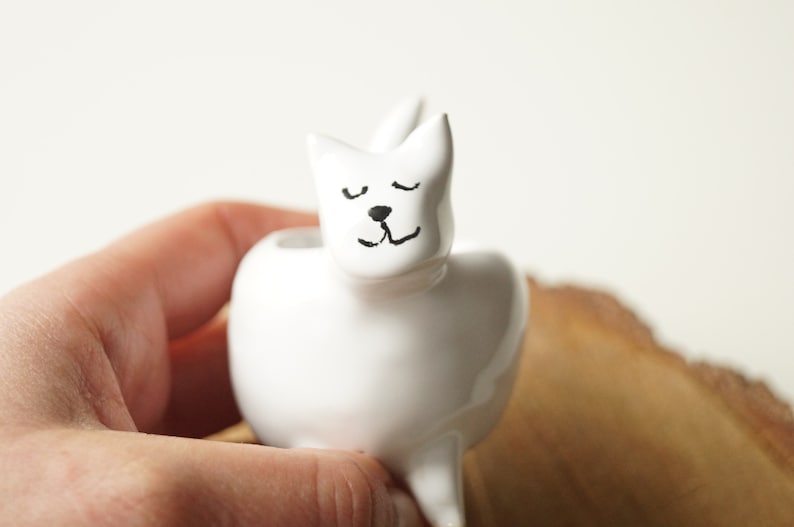 Little Cat Bowl Jewelry Holder Cat Jewelry Dish Gift for Cat Lovers Ceramics and Pottery Ring Holder