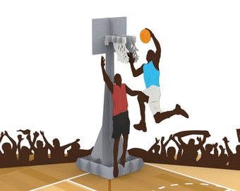 Basketball Pop Up Card, Pop Up Card, 3D Pop Up Card, Greeting Cards