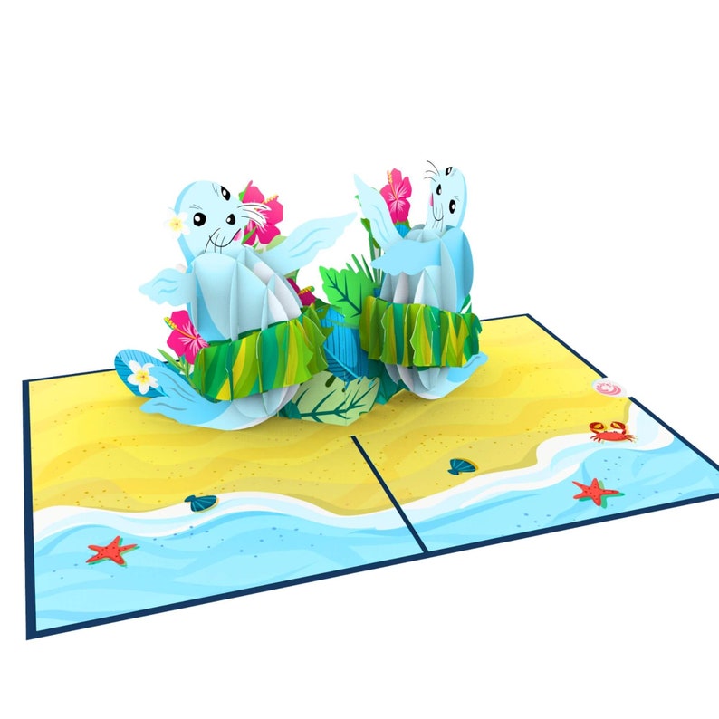 Hula Dance Pop Up Card