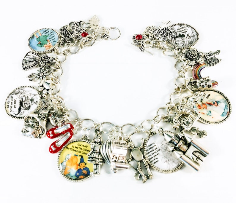 Wizard of oz charm bracelet once upon a time charm bracelet image 0