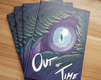 Out Of Time Comic - Seconds Copy, A5 Book, Indie Comic, Cool story but make it about Dinosaurs