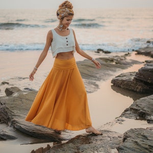 Long boho skirt