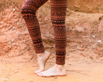 tribal pattern leggings