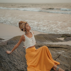 Long boho skirt image 8