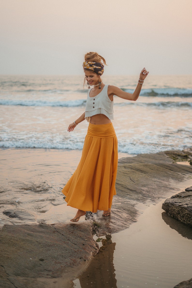 Long boho skirt image 5