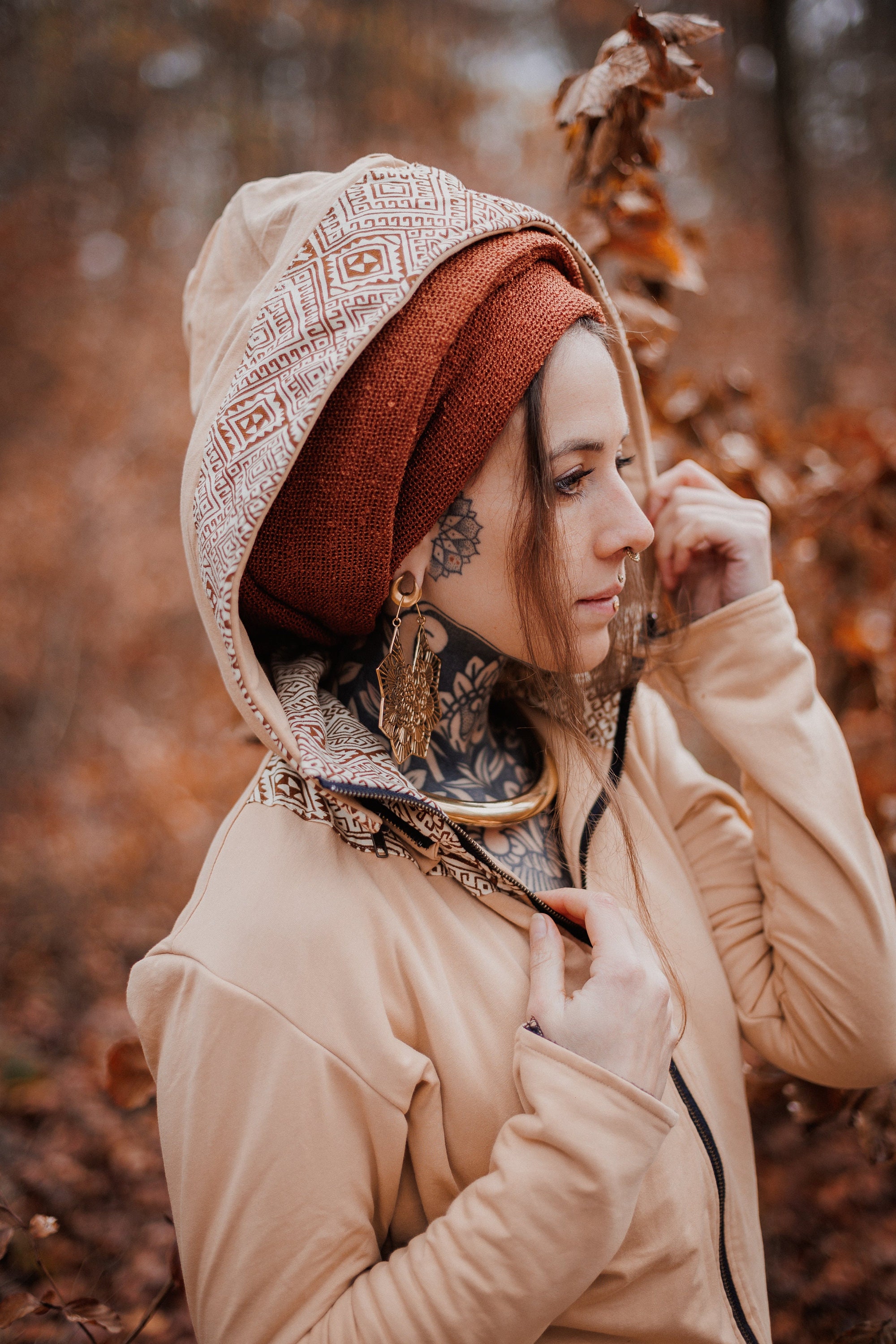 Women's Winter Jacket / Fleece Interior Jacket / Ethnic - Etsy UK