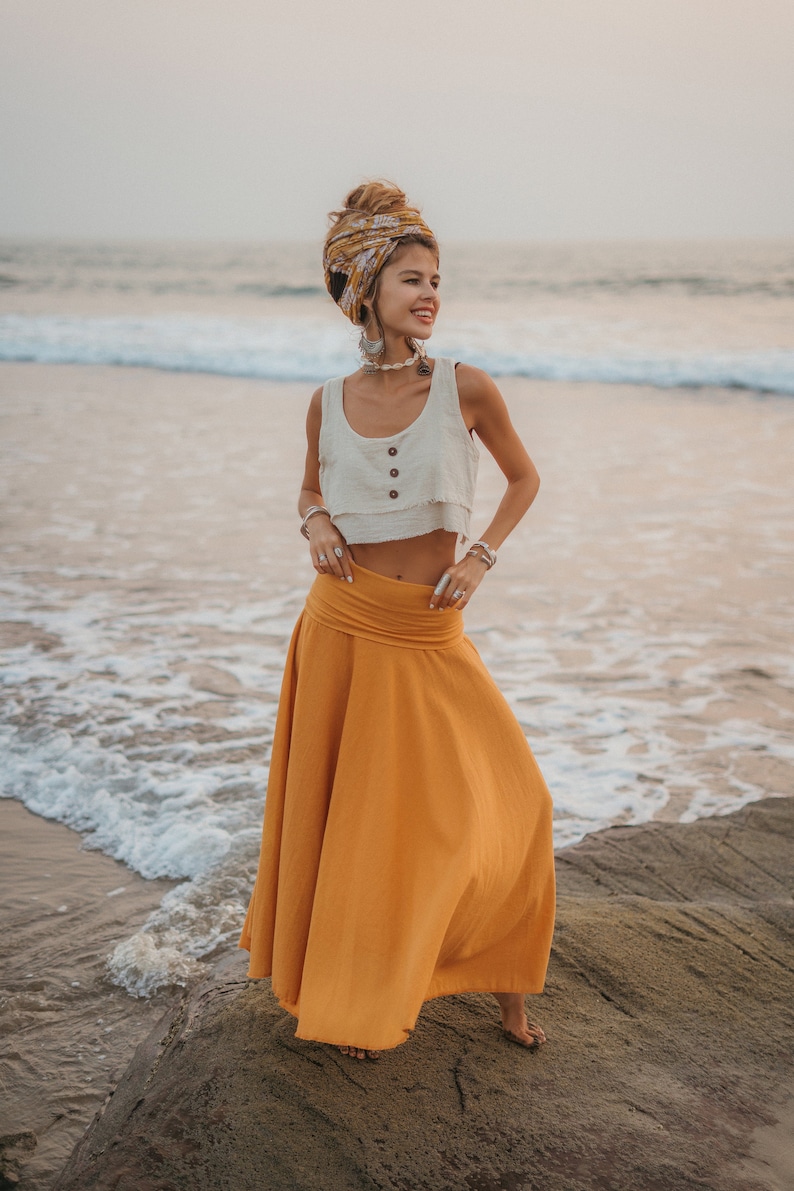 Long boho skirt image 6