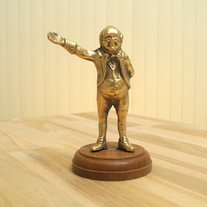 Pickwick from Charles Dickens novel || Vintage brass Sculpture || Dickens characters