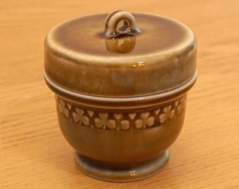 Irish Porcelain Ceramic box / pot / trinket with screw on lid