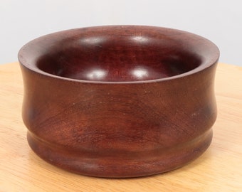 Wooden Bowl / tray / dish || Vintage solid wood || Dark wood