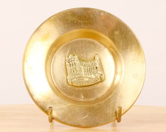 Plateau / Assiette / Plat 10 cm || Souvenir du château de l'abbaye || Pairie fabriquée en Angleterre