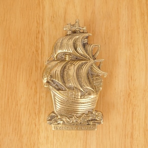Door Knocker || 16TH CENTURY GALLION || Ship Design / Sailboat || Vintage Solid Brass  door knocker