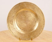 X118 cm Handmade Dish plate small tray Vintage Solid Brass Handmade engraved Dragon design Chinese dragon plate Made in China