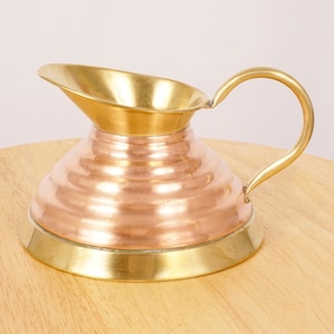 Copper and brass pitcher / carafe || Made in England Weba Ware