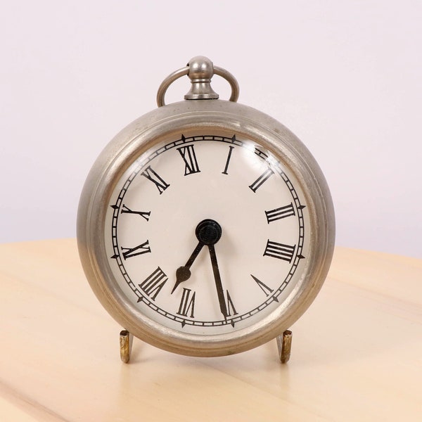 Clock || Vintage stainless steel Clock Takane  Made in USA || simple design