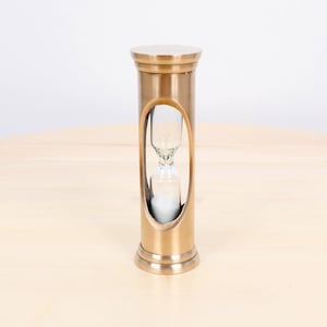 Reloj de arena/Temporizador // Marco de latón macizo vintage y cristal