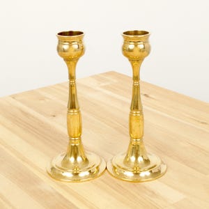 2 Portavelas / Candelabros // Vintage // Latón macizo