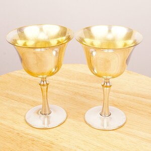 2 goblets / glasses || Silver plated brass || Made in Italy || Arthur Price || Great vintage condition || set of two