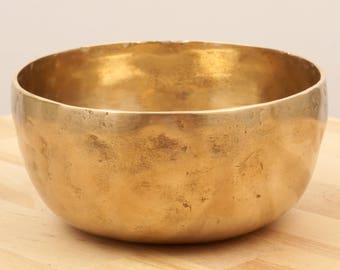 13 cm Antique Jambhati Tibetan singing bowl || Solid Brass