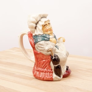 Roy Kirkham Toby Jug - Sarah Gamp - Hand Painted || Vintage || Roy Kirkham Pottery || Made in Staffordshire England