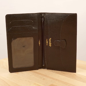 Black genuine real leather wallet || Genuine Leather  Made in England || Vintage Leather
