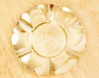 10 cm Plate / tray / ring tray / pin tray || Vintage Solid brass || Isle of Man design || Made in China || handmade