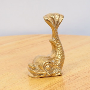 Fish / salmon figurine / decors / paper weight || Vintage Solid brass Home Decor || Cutajar Works Malta