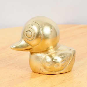 Solid Brass Duck / duckling Figurine || Vintage Solid brass Figurine || Miniature Statuette || paper weight