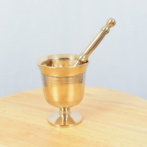 Mortar and Pestle || Vintage Solid Brass