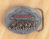 Horse Belt Buckle Animal design World Famous Budweiser Clydesdales