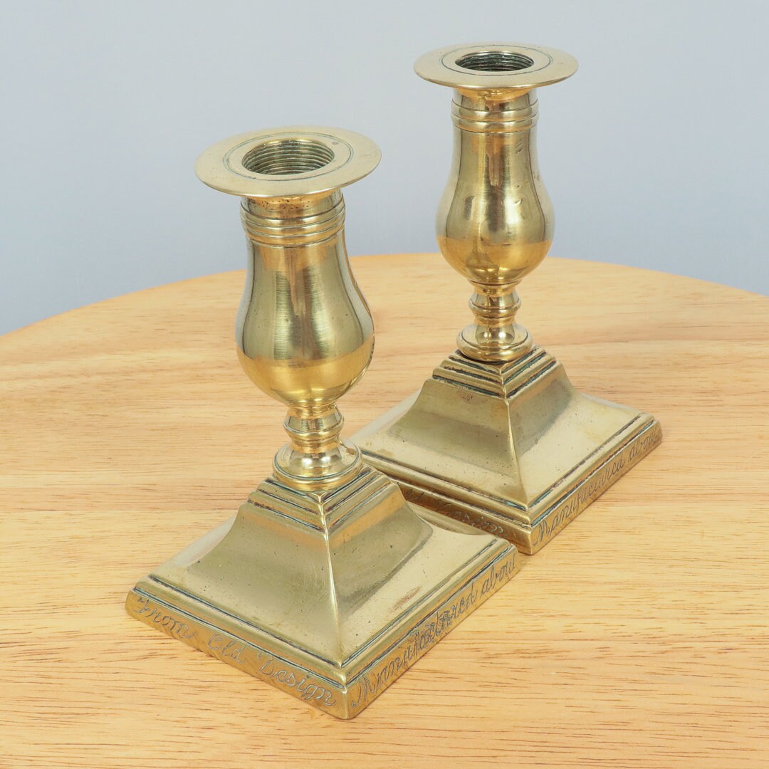 2 Candlestick Holders / Candle Holder Small / Miniature Etsy UK