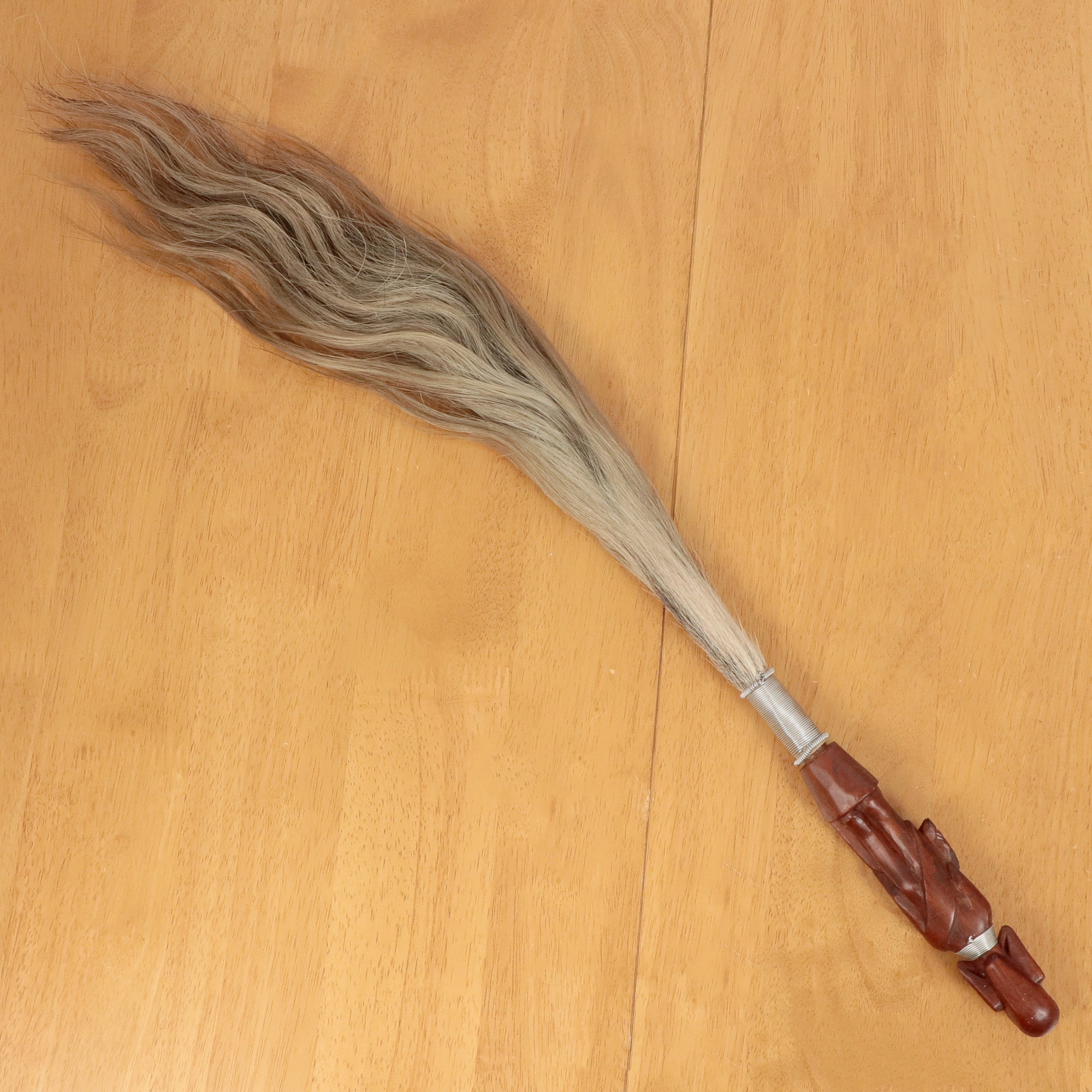 Horse Hair Duster / Vintage Handcarved African Fly Swatter Etsy