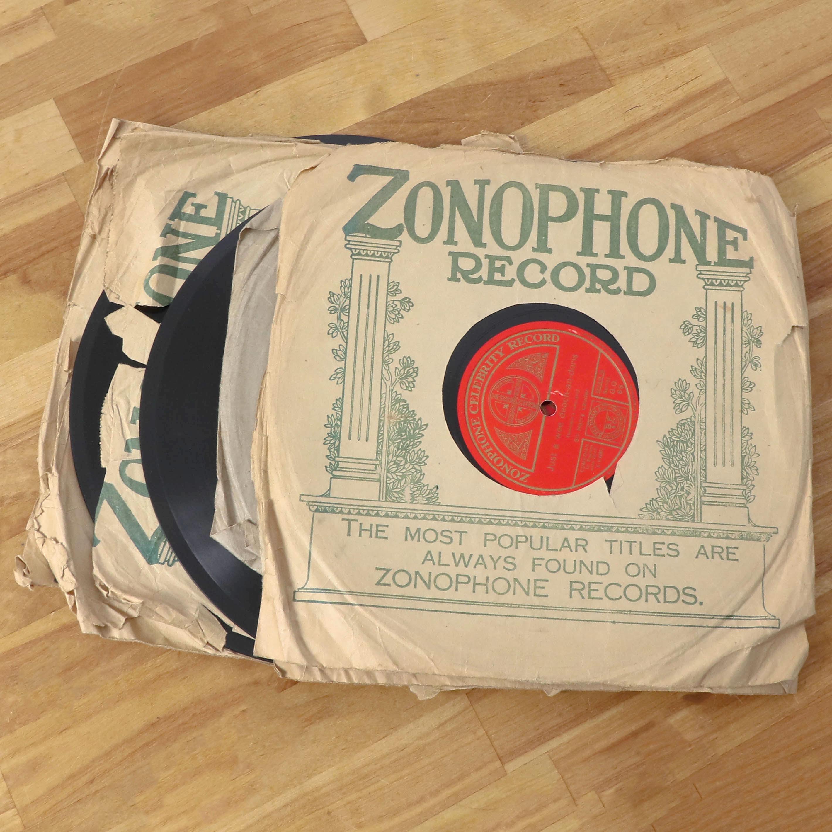 Vintage Records – Set of 6 Shellac Discs – Early 20th Century
